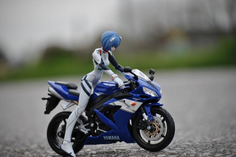 Rei on her Motorbike