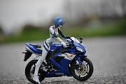 Rei on her Motorbike