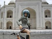 Die Rei vor dem Taj Mahal